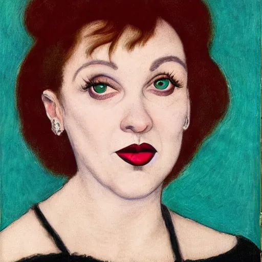 Prompt: portrait of hybrid of isy suttie and liza minelli and judy garland, preraphaelite, 8 k