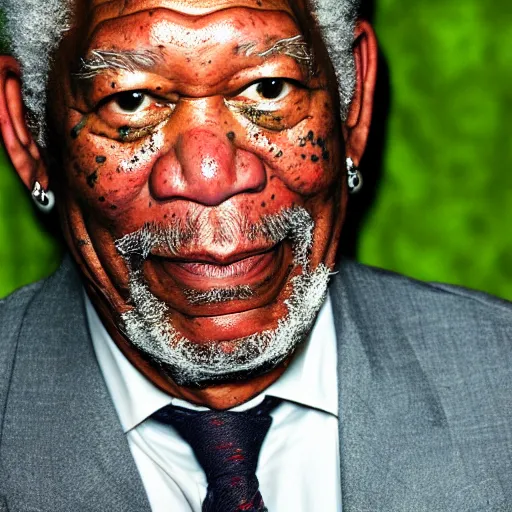 Prompt: morgan freeman in the style of arcane, sharp focus