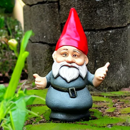 Prompt: neo, the garden gnome