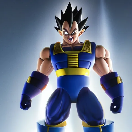 Prompt: kevin james as vegeta ultra realistic octane rendering