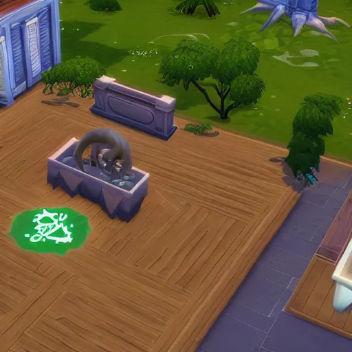 Image similar to Cthulhu in the Sims 4