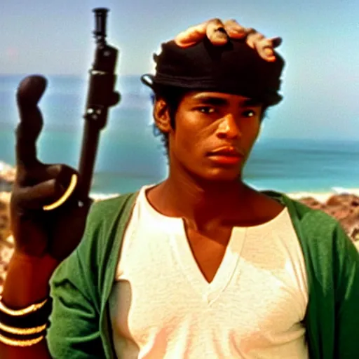 Image similar to a film still of Jotaro Kujo in city of god(2002)