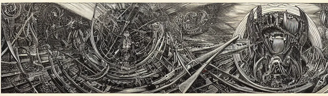 Image similar to dystopia by aaron horkey