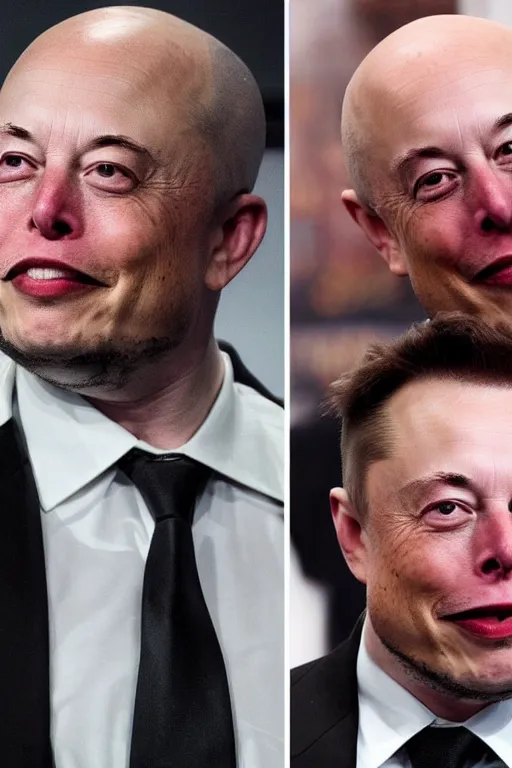 Image similar to bald elon musk