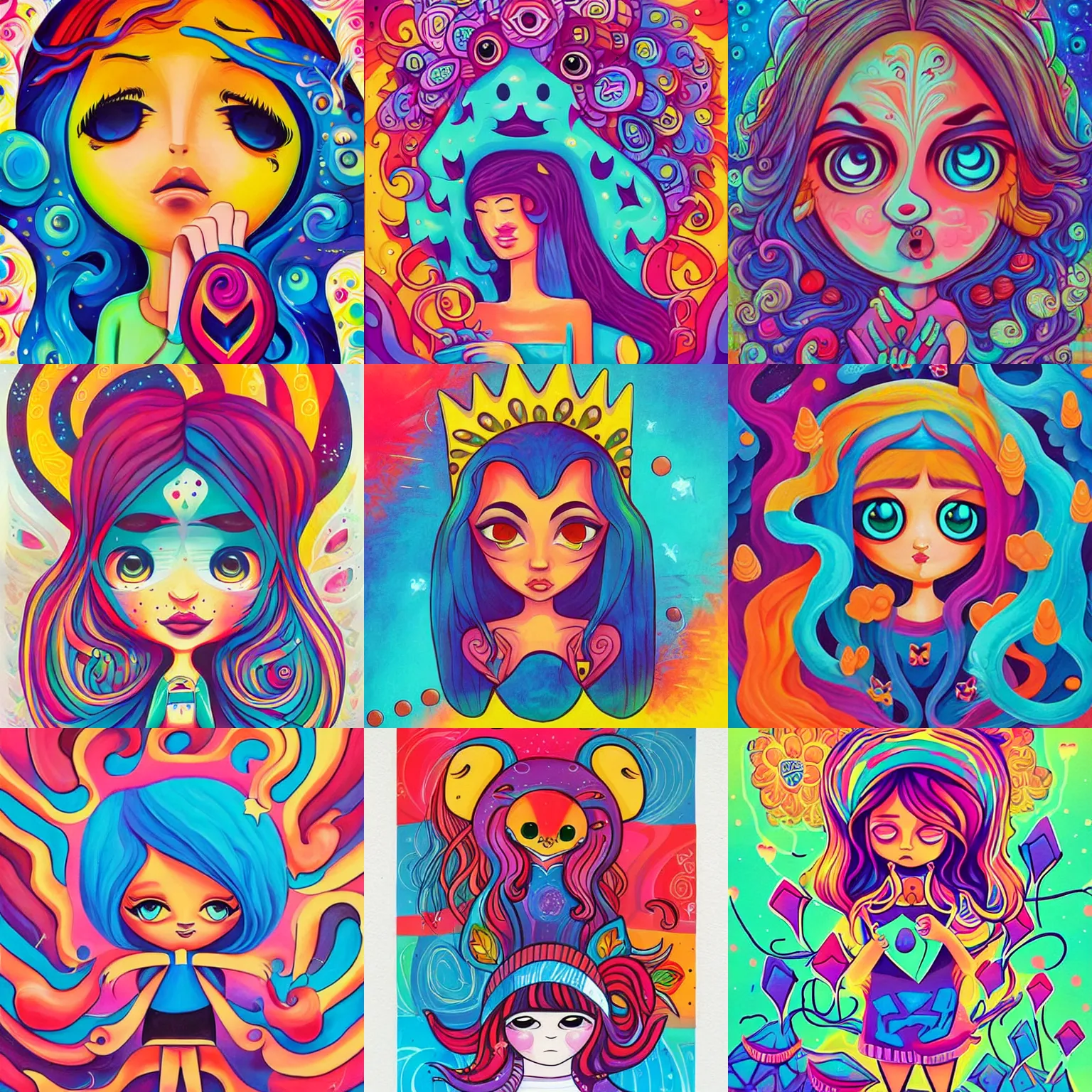 Prompt: playful creativity, fun, chaotic vibe, simple, by Jeremiah Ketner