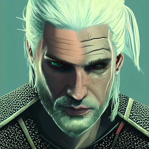 Image similar to !dream Janusz Walczuk as a witcher, digital art,