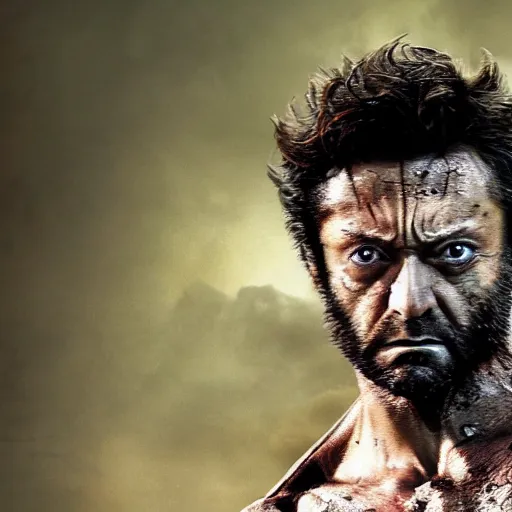 Image similar to wolverine in the walking dead 4 k detailed super realistic