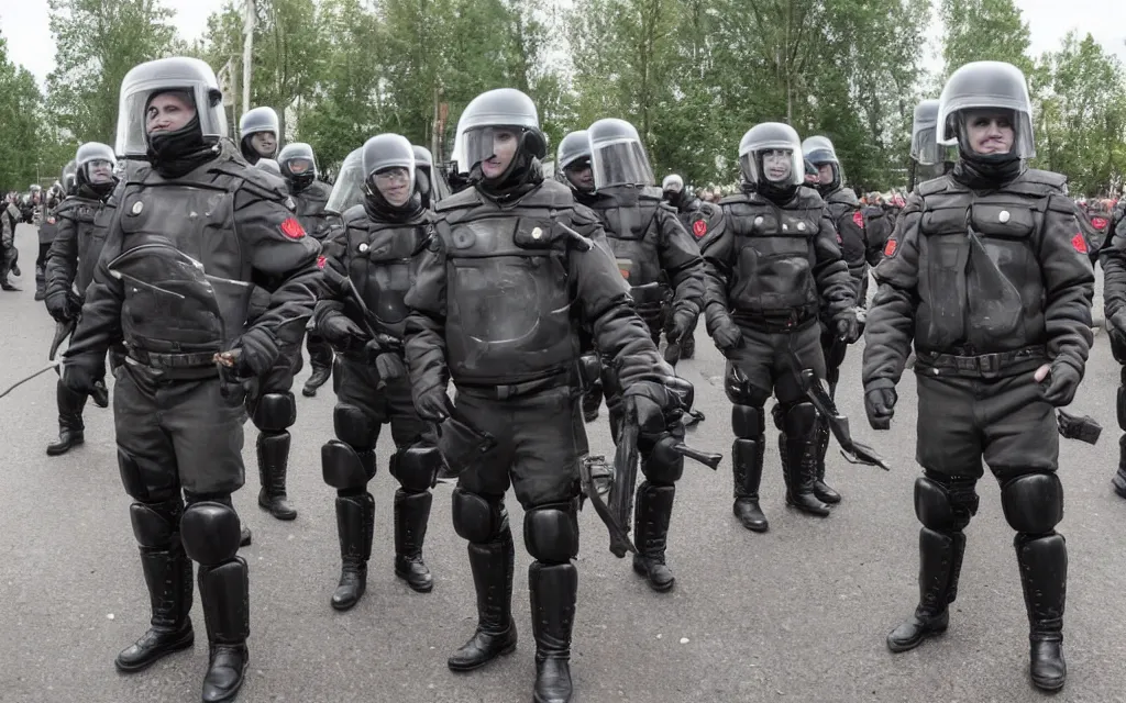 Image similar to happiness of a belarusian riot police 2 0 2 0