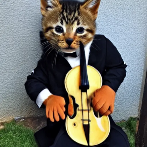Prompt: kitten mariachi band