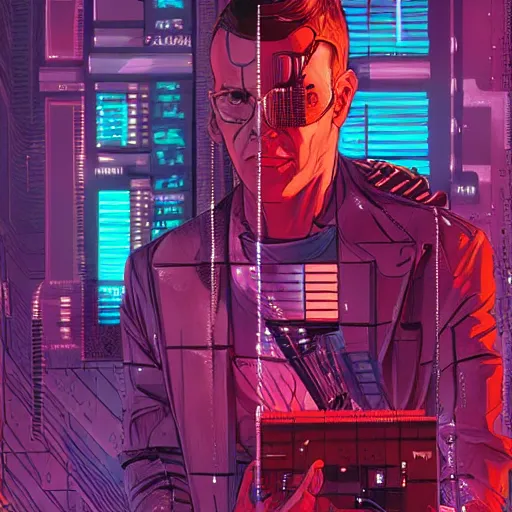 Image similar to neural transistor matrix, cyberpunk, futuristic, blade runner, william gibson, art by syd mead, art by josan gonzalez