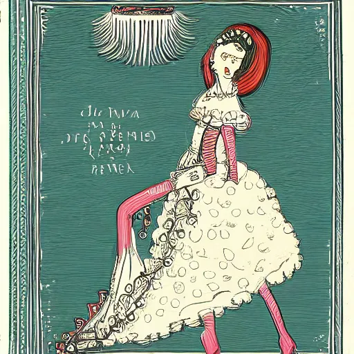 Image similar to an illustration in the style of olivia de berardinis.