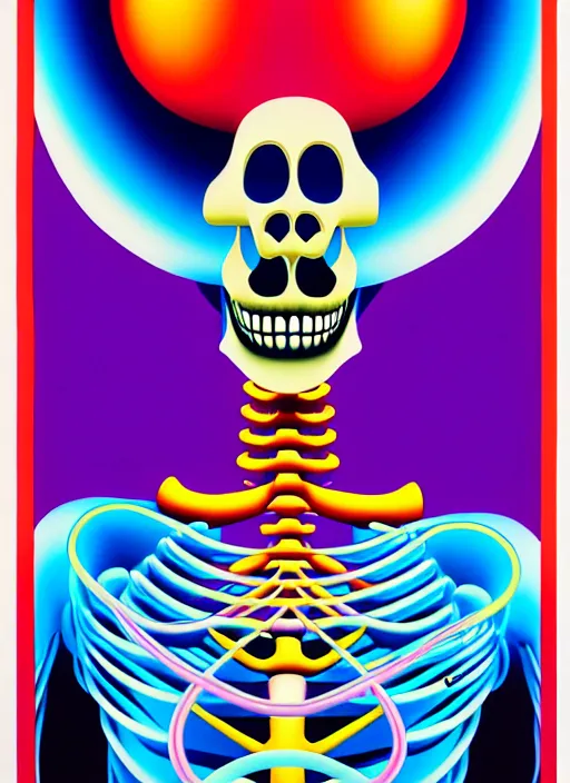 Image similar to cartoon skeleton by shusei nagaoka, kaws, david rudnick, airbrush on canvas, pastell colours, cell shaded, 8 k