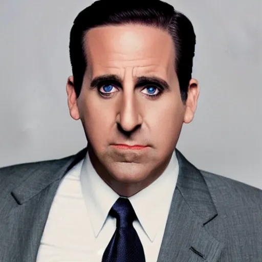 Image similar to Michael Scott on a kajak