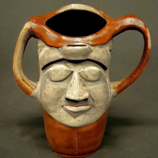 Prompt: face jug