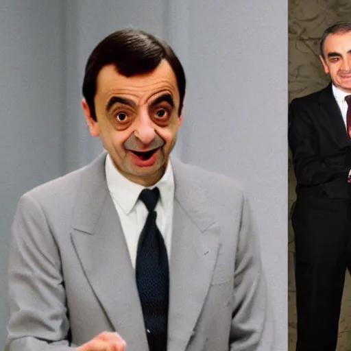 Image similar to jose luis rodriguez zapatero as mr. bean