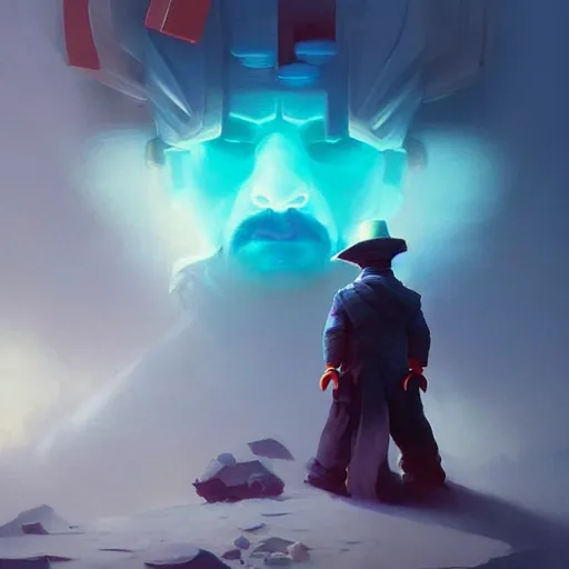 Prompt: ''cinematic shot'''' portrait'' lego walter white made by ivan aivazovsky, peter mohrbacher, greg rutkowski volumetric light effect broad light oil painting painting fantasy art style sci - fi art style realism premium prints available artwork unreal engine