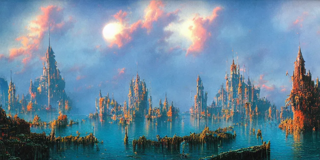 Image similar to clown kingdom vista by Bruce Pennington