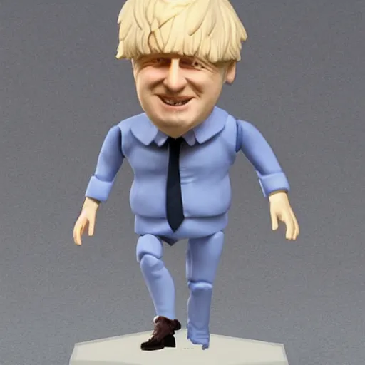 Image similar to an action figure of boris johnson figurine, detailed product photo