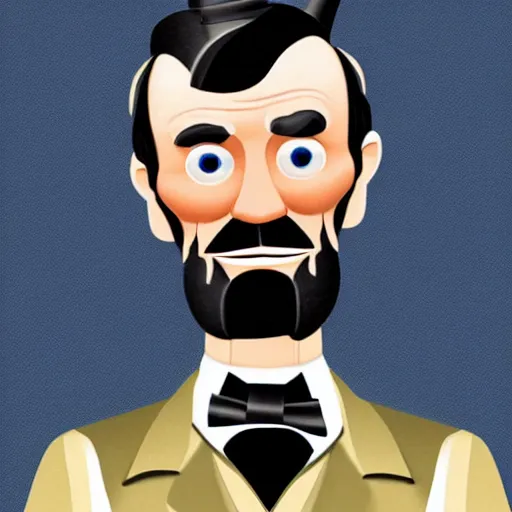 Prompt: Abraham Lincoln as a Pixar character