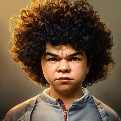 Image similar to gaten matarazzo as e. honda from street fighter, ultra realistic, concept art, intricate details, eerie, highly detailed, photorealistic, octane render, 8 k, unreal engine. art by artgerm and greg rutkowski and magali villeneuve and alphonse mucha