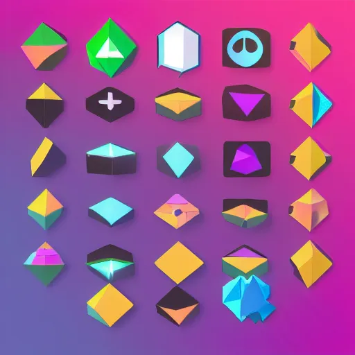 Prompt: arrow 3 d play store app icon material design pixar by rossdraws