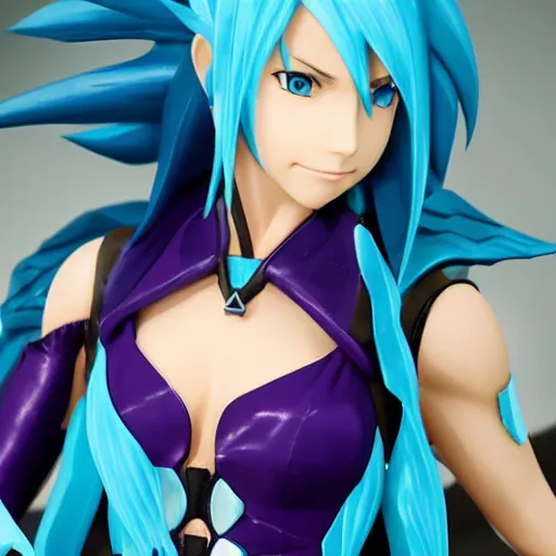 Prompt: Aqua from Kindgom Hearts Birth by Sleep,by Tetsuya Nomura,high quality