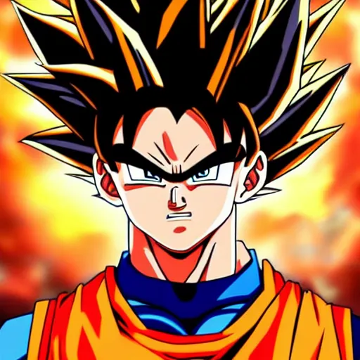 Image similar to Lebron James cosplay as Goku, super saiyan, Dragonball Z anime artwork, detailed digital art, colourful masterpiece beautiful beautiful beautiful