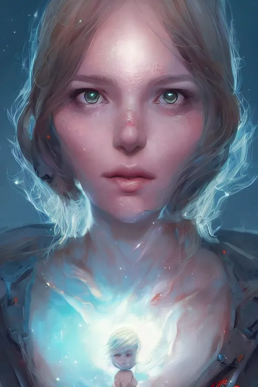 Image similar to her eyes shining like starlings , just born anew in the furnaces of the galaxy, by Artgerm, wlop, James Jean, Andrei Riabovitchev, Marc Simonetti, yoshitaka Amano, Artstation, CGsociety