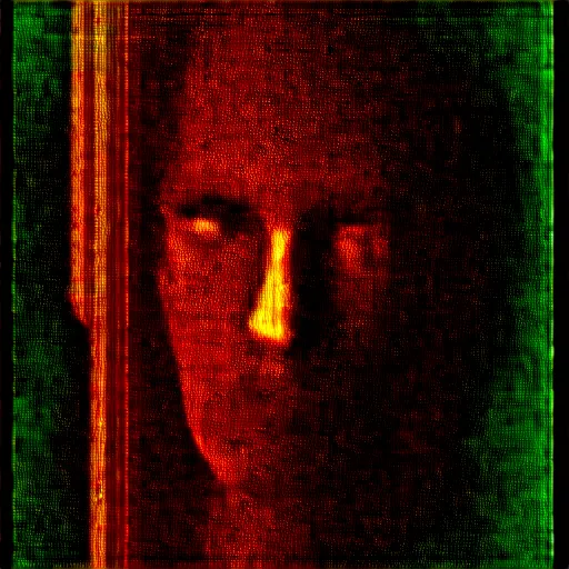 Image similar to glitch signal loss distortion static glitched pixel sorting effect