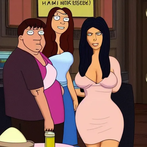 Image similar to kim kardashian in family guy