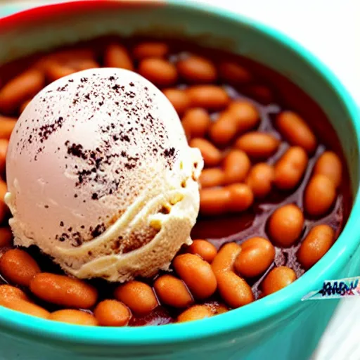 Image similar to baked bean ice cream