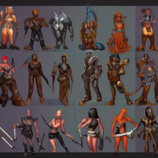 Prompt: everquest character artwork