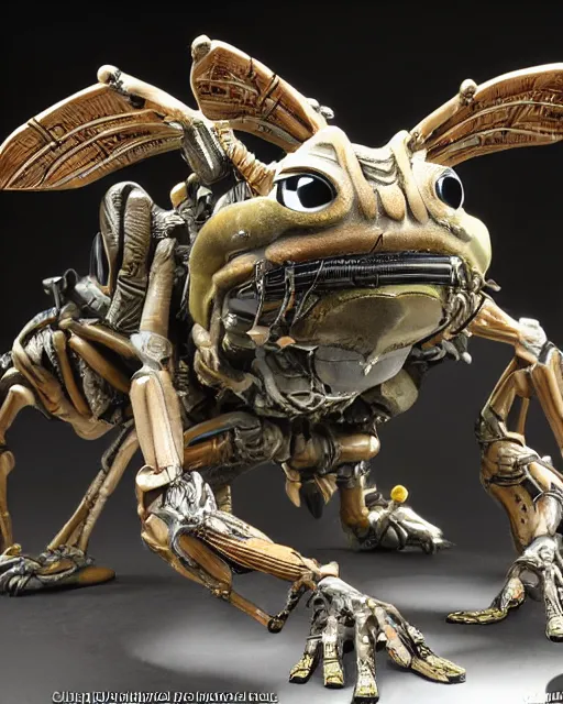 Prompt: highly detailed sculpture of the warrior bug from the movie starship troopers, studio lighting, no dof, photorealistic