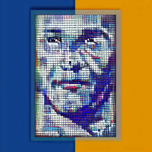 Image similar to michael Jordan Bust pixel art