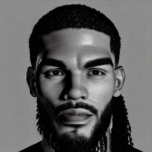 Image similar to Portrait of Celtic's Jayson Tatum, Jayson Tatum as Che Guevara Guerilla, Black and White, digital art, trending on artstation, octane render, inspiring, dignifying