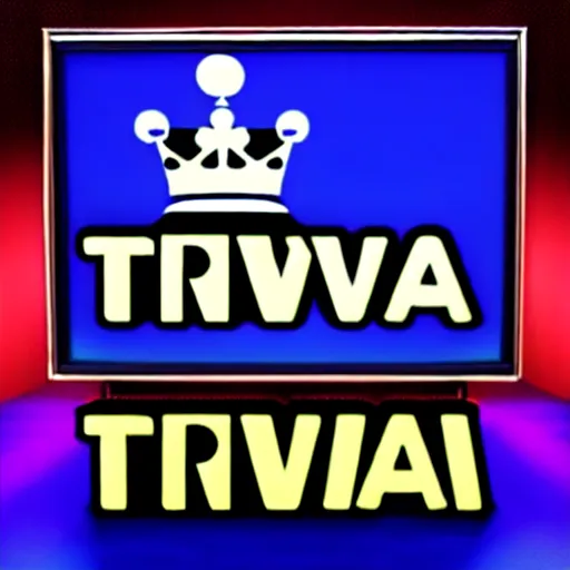 Image similar to Trivia TV show with blue crown logo