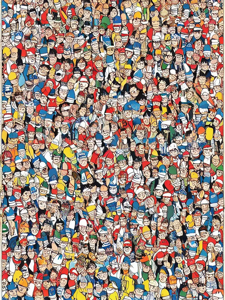 Image similar to Where's Waldo original page by Martin Handford