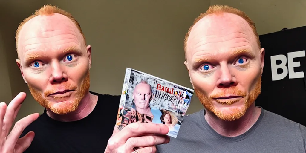 Image similar to Bill Burr wearing Barbiecore, high quality