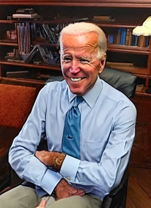 Image similar to Joe Biden in Minecraft