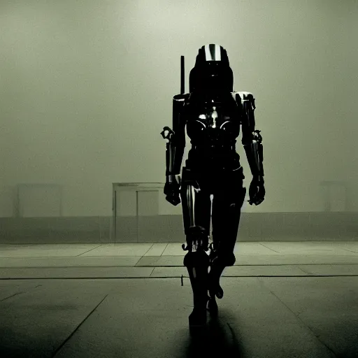 Image similar to movie still of cool cyborg, cinematic composition, cinematic light, by andrzej zulawski