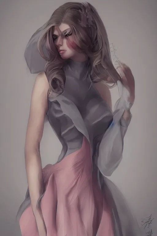 Prompt: Elegant Dress portrait by Artgerm and WLOP