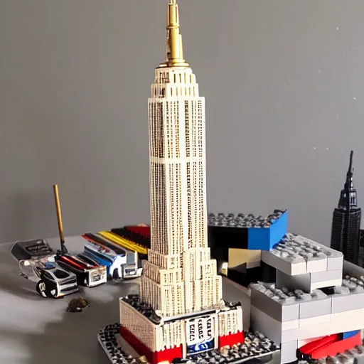 Image similar to lego empire state building