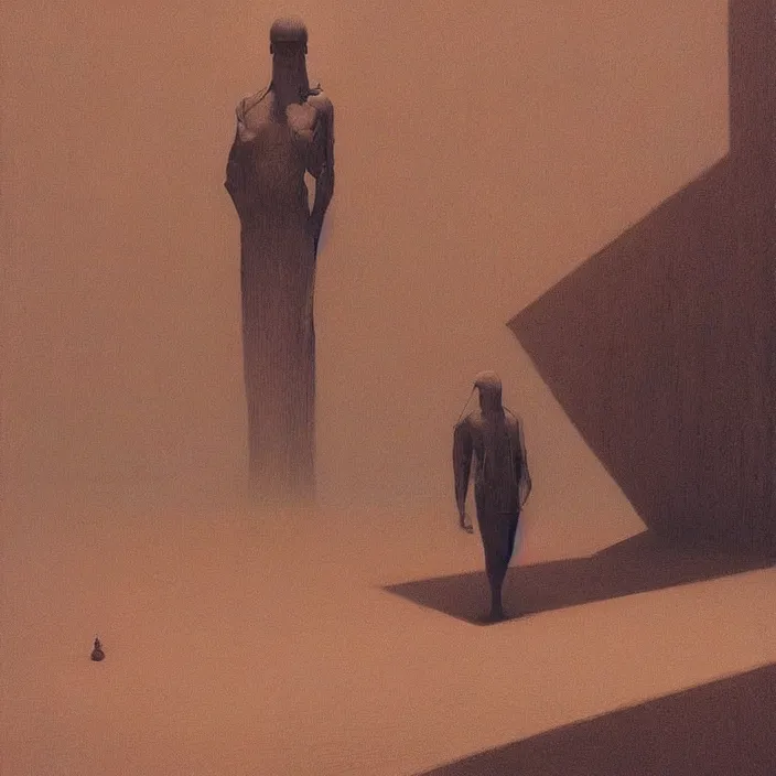 Image similar to I'm a different color, science fiction, Edward Hopper and James Gilleard, Zdzislaw Beksinski, highly detailed