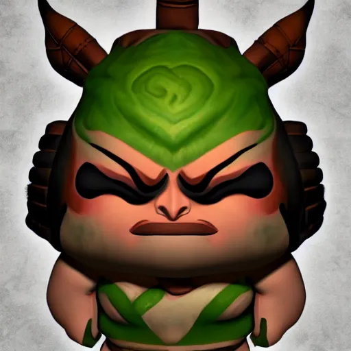 Image similar to pudge from dota 2, detailed