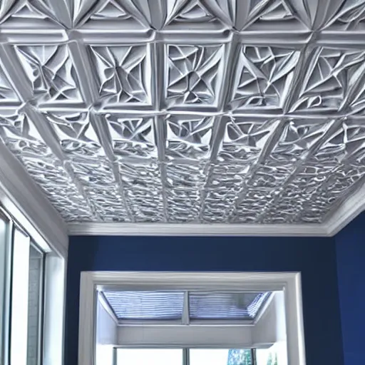 Prompt: a 3d printed ceiling