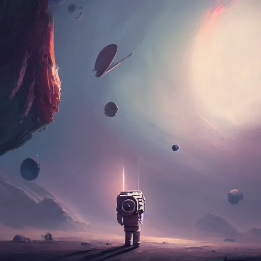 Image similar to there is a monster that steal all your cryptos from your wallet and donate it to an astronout in outer space by greg rutkowski, ultradetailed digital painting, 8 k, realism, intruiging