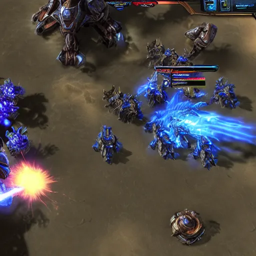 Image similar to a screenshot from a starcraft 2 expansion