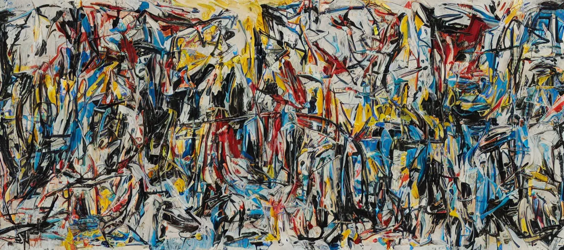 Prompt: a mountain range landscape by jean - michel basquiat, texture. pollock