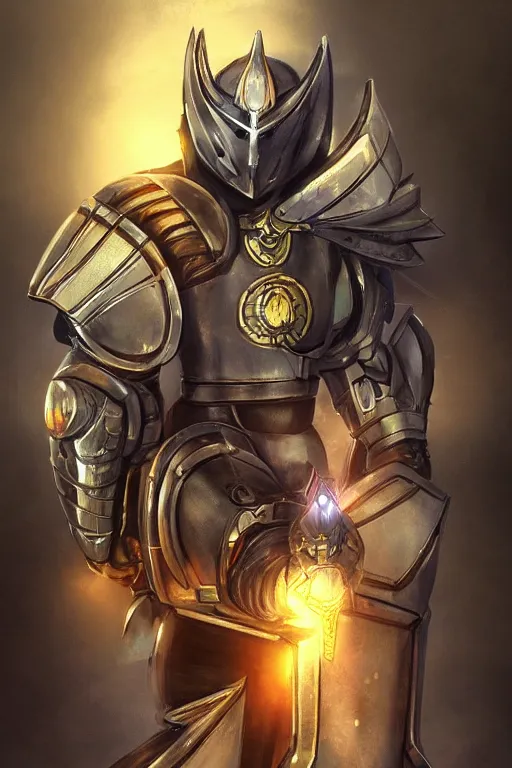 Image similar to helmet armor guardian destiny in witch queen illumination ray tracing hdr fanart arstation by sung choi robot ninja mask and eric pfeiffer and gabriel garza and casper konefal