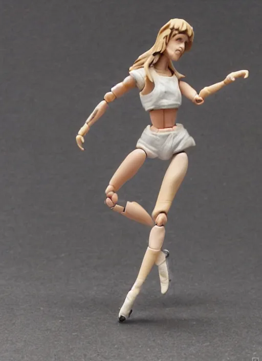 Image similar to an action figure of a dancing fashion girl by Isobelle Pascha
